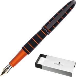 Diplomat Pióro wieczne DIPLOMAT Elox Ring, M, 14ct, czarne/pomarańczowe 2