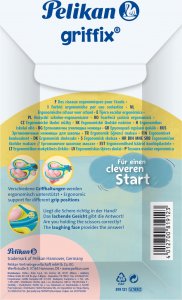 Pelikan Pelikan Griffix Uniwersalne Proste cięcie Niebieski, Różowy 6