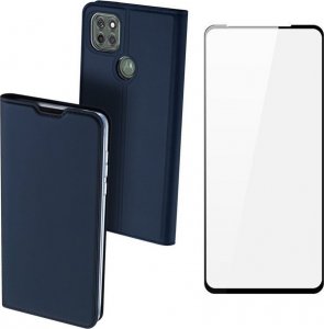 Braders Etui DUX DUCIS + szkło pełne do Motorola Moto G9 Power niebieski 1