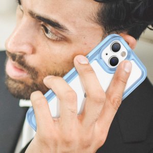 Braders Etui Outer sztywny pokrowiec z żelową ramką do iPhone 14 Plus niebieski 7