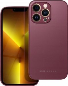 ROAR Futerał Roar Matte Glass Case - do iPhone XS bordowy 1