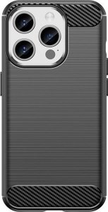 Braders Etui Carbon Case do iPhone 15 Pro elastyczny czarny 1