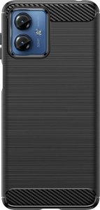 Braders Etui Carbon Case do Motorola Moto G14 elastyczny czarny 1