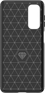 Braders Etui Carbon Case do Nokia C12 / Nokia C12 Pro / Nokia C12 Plus elastyczny czarny 4