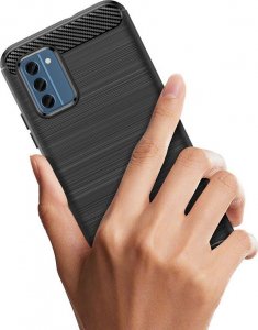 Braders Etui Carbon Case do Nokia C300 elastyczny czarny 5