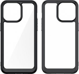 Braders Etui Outer z żelową ramką do iPhone 15 Pro Max czarne 2