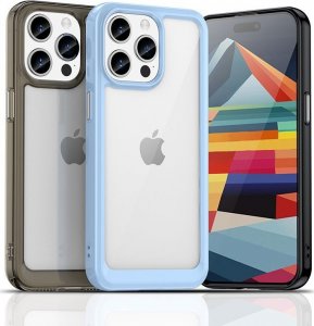Braders Etui Outer z żelową ramką do iPhone 15 Pro Max czarne 3