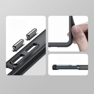 Braders Etui Outer z żelową ramką do iPhone 15 Pro czarne 6