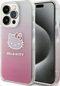 Sourcing Hello Kitty HKHCP15LHDGKEP iPhone 15 Pro 6.1" pink/pink hardcase IML Gradient Electrop Kitty Head 1