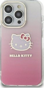 Sourcing Hello Kitty HKHCP15SHDGKEP iPhone 15 / 14 / 13 6.1" pink/pink hardcase IML Gradient Electrop Kitty Head 1