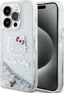 Sourcing Hello Kitty HKHCP13XLIKHET iPhone 13 Pro Max 6.7" silver/silver hardcase Liquid Glitter Charms Kitty Head 1