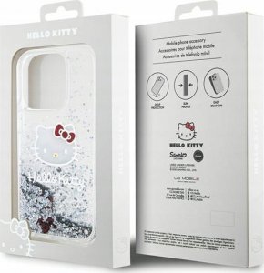 Sourcing Hello Kitty HKHCP13XLIKHET iPhone 13 Pro Max 6.7" silver/silver hardcase Liquid Glitter Charms Kitty Head 8