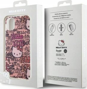 Sourcing Hello Kitty HKHCN61HDGPTP iPhone 11 / Xr 6.1" pink/pink hardcase IML Tags Graffiti 9