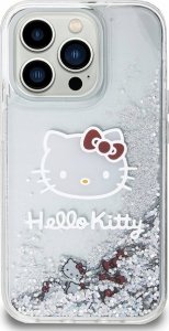 Sourcing Hello Kitty HKHCP15LLIKHET iPhone 15 Pro 6.1" silver/silver hardcase Liquid Glitter Charms Kitty Head 3
