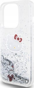 Sourcing Hello Kitty HKHCP15LLIKHET iPhone 15 Pro 6.1" silver/silver hardcase Liquid Glitter Charms Kitty Head 6