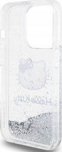 Sourcing Hello Kitty HKHCP15LLIKHET iPhone 15 Pro 6.1" silver/silver hardcase Liquid Glitter Charms Kitty Head 7
