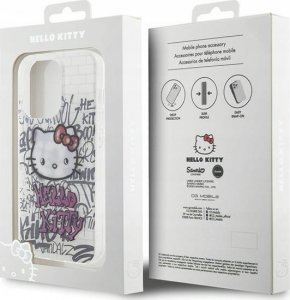 Sourcing Hello Kitty HKHCP15LHDGPHT iPhone 15 Pro 6.1" white/white hardcase IML Kitty On Bricks Graffiti 8
