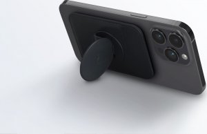 Uniq UNIQ Flixa magnetic card wallet with stand black/jet black MagSafe 5