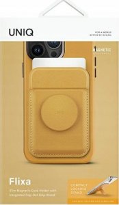 Uniq UNIQ Flixa magnetic card wallet with stand yellow/canary yellow MagSafe 2