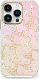 Sourcing Hello Kitty HKHCP15SHCHPEP iPhone 15 / 14 / 13 6.1" pink/pink hardcase IML Gradient Electrop Crowded Kitty Head 1