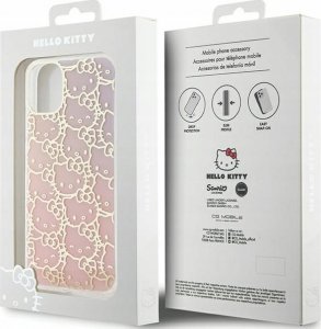 Sourcing Hello Kitty HKHCN61HCHPEP iPhone 11 / Xr 6.1" pink/pink hardcase IML Gradient Electrop Crowded Kitty Head 9