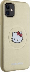 Sourcing Hello Kitty HKHMN61PGHCKD iPhone 11 / Xr 6.1" gold/gold hardcase Leather Kitty Head MagSafe 2