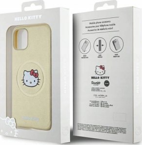 Sourcing Hello Kitty HKHMN61PGHCKD iPhone 11 / Xr 6.1" gold/gold hardcase Leather Kitty Head MagSafe 8