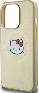 Sourcing Hello Kitty HKHMP15LPGHCKD iPhone 15 Pro 6.1" gold/gold hardcase Leather Kitty Head MagSafe 7