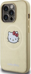 Sourcing Hello Kitty HKHMP15XPGHCKD iPhone 15 Pro Max 6.7" gold/gold hardcase Leather Kitty Head MagSafe 3