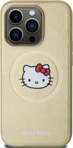 Sourcing Hello Kitty HKHMP15XPGHCKD iPhone 15 Pro Max 6.7" gold/gold hardcase Leather Kitty Head MagSafe 4