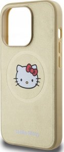Sourcing Hello Kitty HKHMP15XPGHCKD iPhone 15 Pro Max 6.7" gold/gold hardcase Leather Kitty Head MagSafe 6