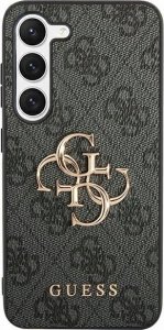 Guess Oryginalne Etui GUESS Hardcase GUHCS24S4GMGGR do Samsung S24 (Leather 4G Metal Logo / czarny) 1