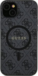 Guess Oryginalne Etui GUESS Hardcase GUHCS24SGF4GGR do Samsung S24 (Kompatybilny z Magsafe / 4G Ring classic logo / czarny) 1