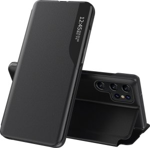 Hurtel Etui Eco Leather View Case do Samsung S24 Ultra z klapką - czarne 1