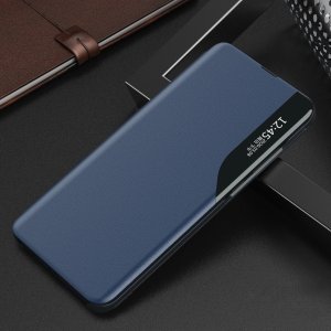Hurtel Etui Eco* Leather View Case do Xiaomi POCO C65 / Redmi 13C z klapką - niebieskie 2