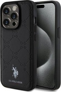 US POLO US Polo Assn Yoke Pattern  - Etui iPhone 15 Pro Max (czarny) 1