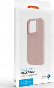 Fixed Fixed | MagFlow | Back cover | Apple | iPhone 15 | Liquid silicon | Pink 1