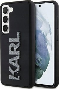 Karl Lagerfeld Karl Lagerfeld KLHCS24S3DMBKCK S24 S921 black/black hardcase 3D Rubber Glitter Logo 1