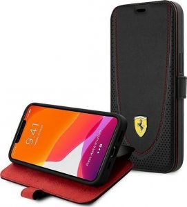 Ferrari Ferrari FEFLBKP13LRGOK iPhone 13 Pro 6.1" czarny/black book Leather Curved Line 1