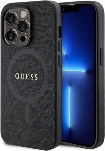 Guess Guess GUHMP15LPSAHMCK iPhone 15 Pro 6.1" czarny/black hardcase Saffiano MagSafe 1