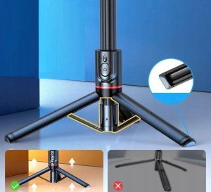 Triton Feegar Kijek Do Selfie Stick Tripod Bluetooth Led 14