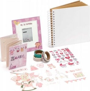 Fujifilm Instax collection 1-st birthday Pink (frame, album, stickers and decor.tape ) 1