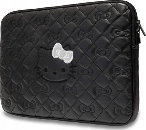 Etui Sourcing Hello Kitty Sleeve HKCSZPEKHBPK 14" black/black Zip PU Quilted Bows 1