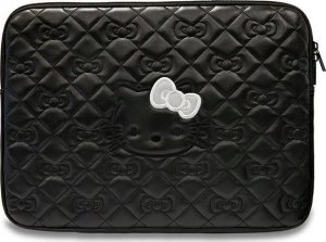 Etui Sourcing Hello Kitty Sleeve HKCSZPEKHBPK 14" black/black Zip PU Quilted Bows 2