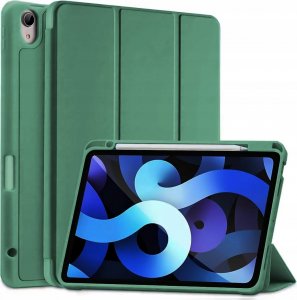 Etui na tablet Tech Craft ETUI OBUDOWA Z MIEJSCEM NA RYSIK IPAD AIR 4 2020 / AIR 5 2022 CIEMNOZIELONY 1