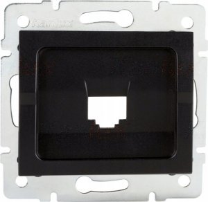 Adapter USB Kanlux Adapter gniazda RJ45 LOGI czarny mat Kanlux 33571 1