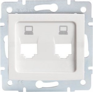 Adapter USB Kanlux Adapter gniazda RJ45 LOGI biały Kanlux 25936 1