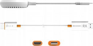 Adapter AV j5create j5create JVAW62 Nadajnik i odbiornik AV Pomarańczowy, Biały 2