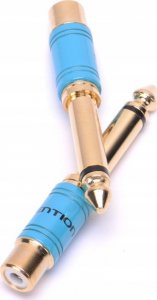 Adapter AV Vention Adapter audio Vention VDD-C03 6,35mm męski na RCA żeński 0,5m niebieski 3