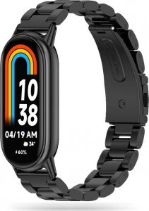 Braders Pasek Stainless do Xiaomi Mi Band 8 / 8 NFC Black 1